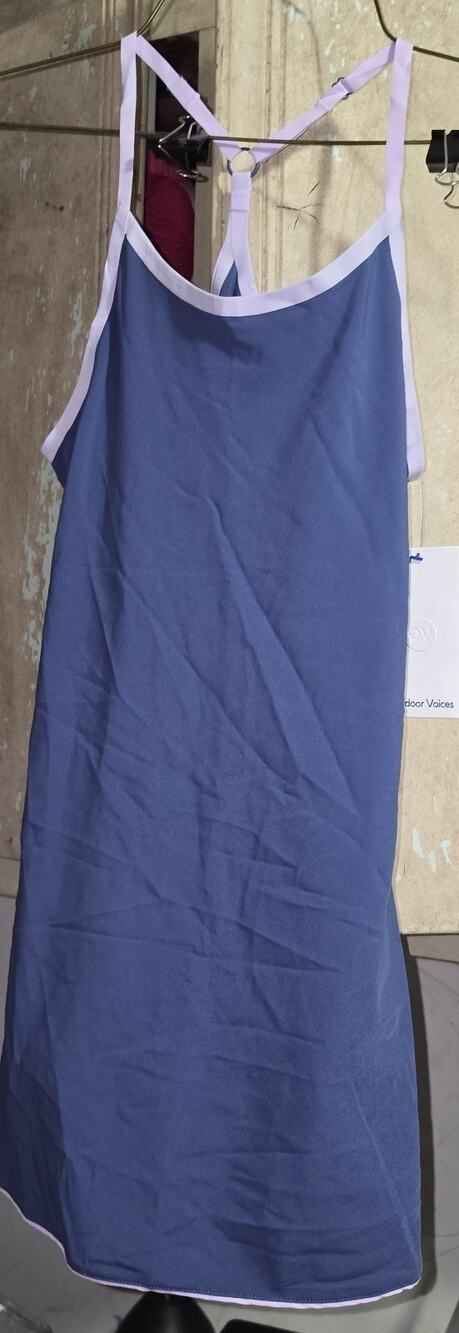 Outdoor Voices Medium (7/8) Blue Racerback One Piece Fitness Dress NWT